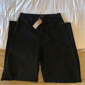 Nasty Gal Black Denim Wide Leg Slouchy Jeans